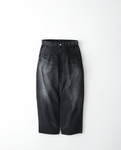 SELVAGE DENIM TWO TUCK PANTS