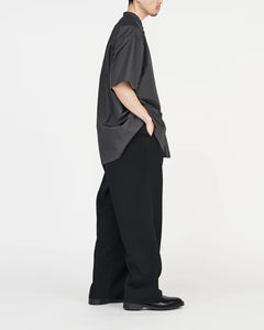BROAD S/S OVERSIZED BAND COLLAR SHIRT
