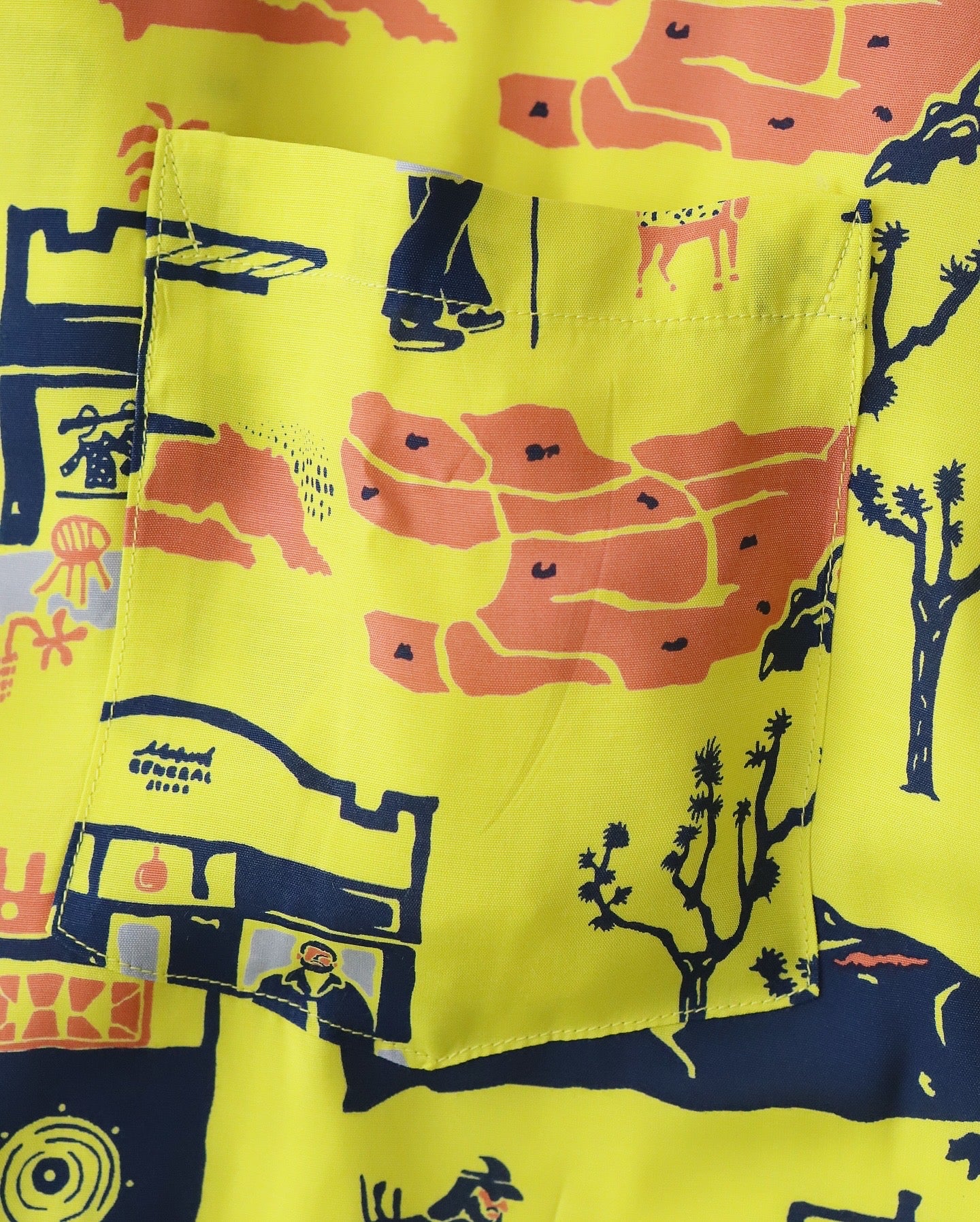 SOUVENIR SHIRT LOS ANGELES YELLOW