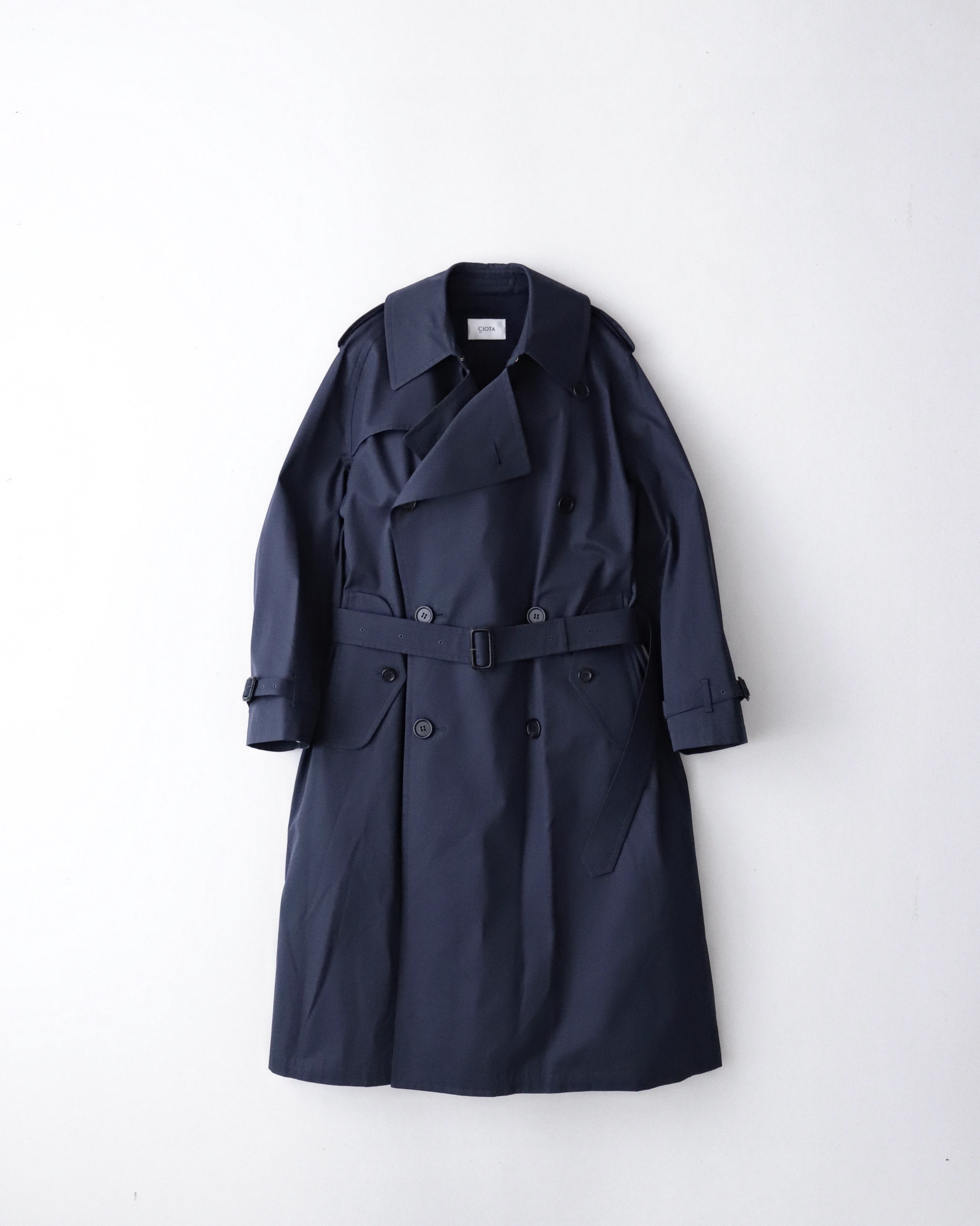 Gabardine trench outlet coat