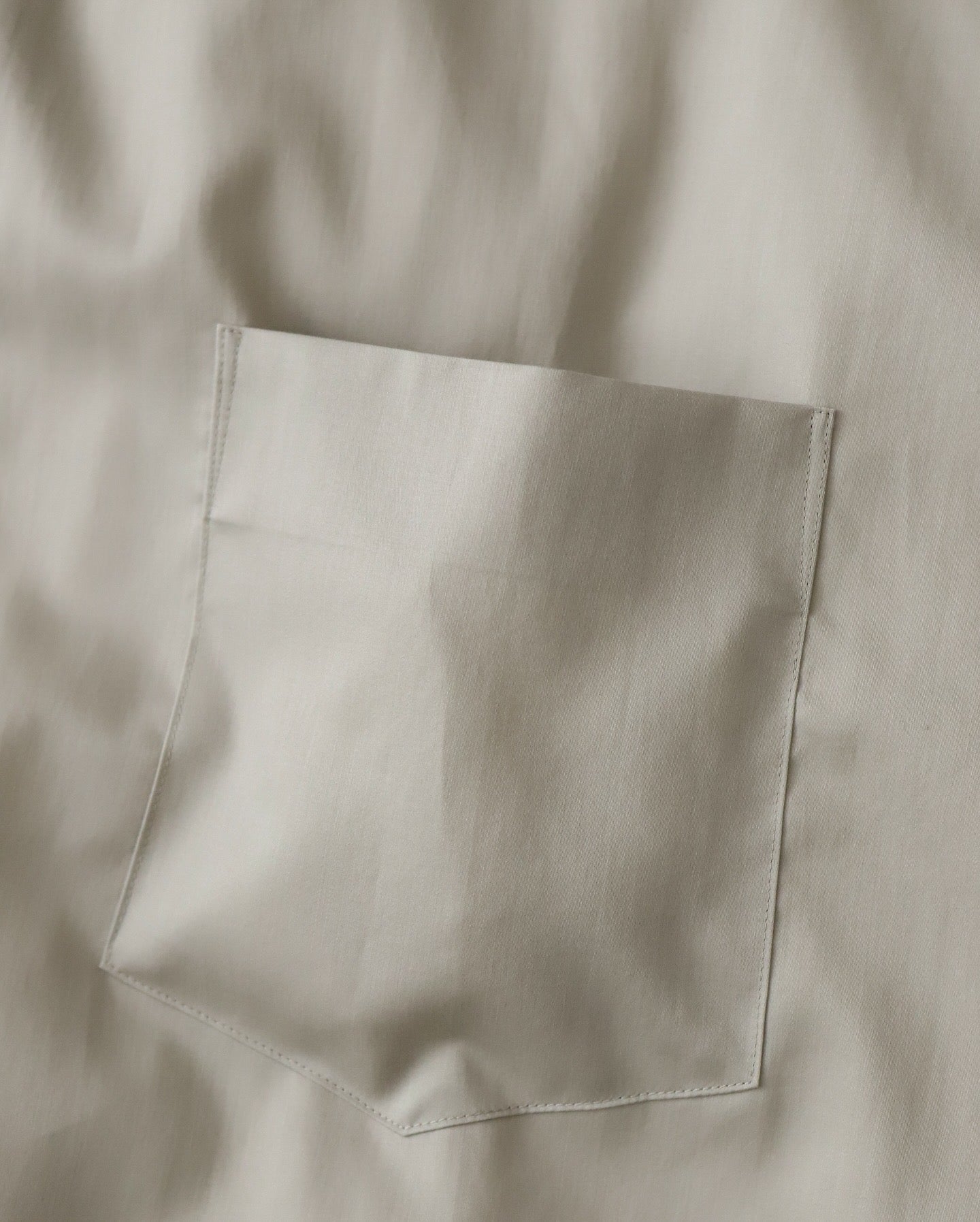 SILICON POPLIN OVERSIZED REGULAR COLLAR SHIRT