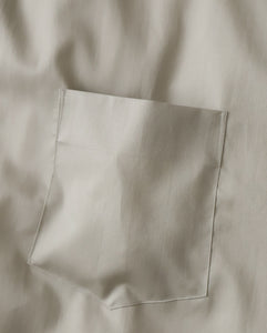 SILICON POPLIN OVERSIZED REGULAR COLLAR SHIRT