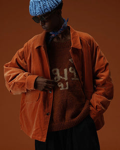 BLOUSON VELVET ORANGE