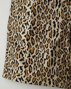 WACKO MARIA DICKIES / LEOPARD PLEATED SHORT TROUSERS – NCNR ONLINE