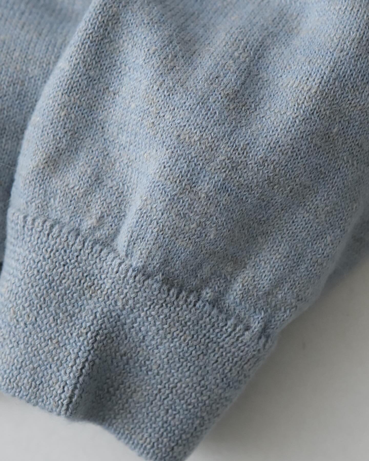 BABY ALPACA LINEN ZIP-UP POLO SWEATER