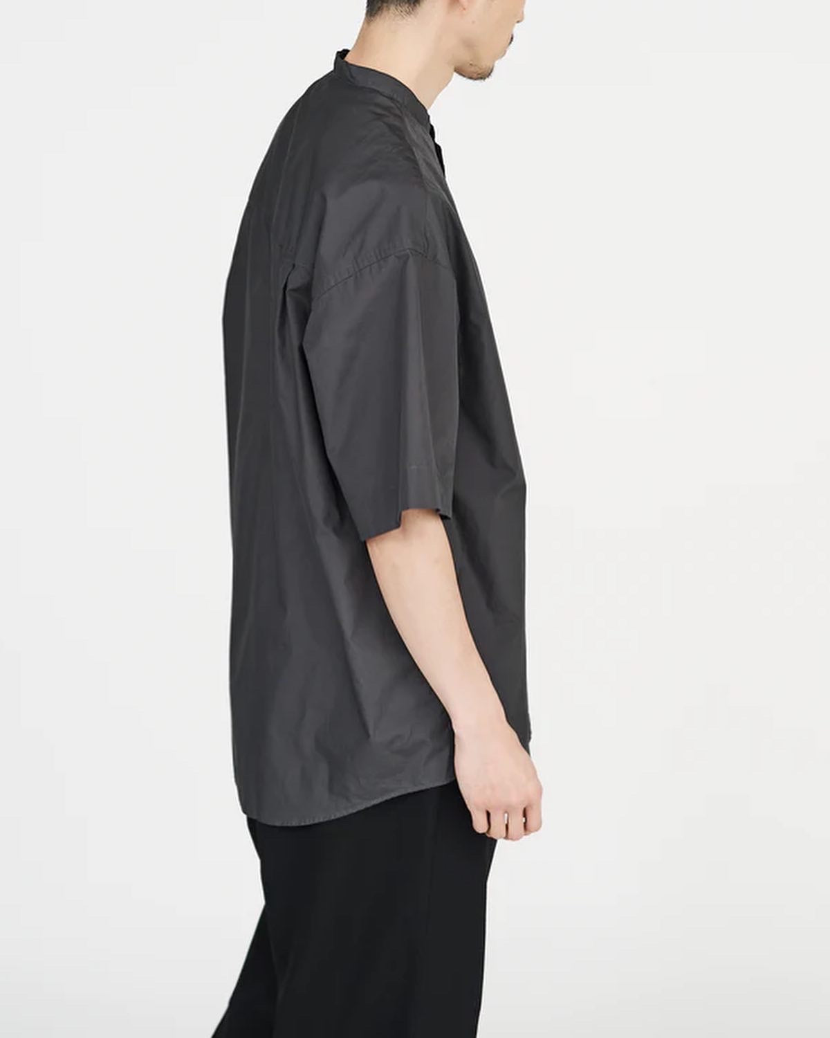 Graphpaper BROAD S/S OVERSIZED BAND COLLAR SHIRT – NCNR WEB STORE