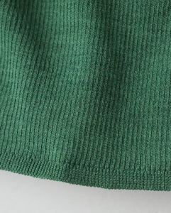 RAMIE WOOL RIB | RIB POLO SWEATER（WOMEN）
