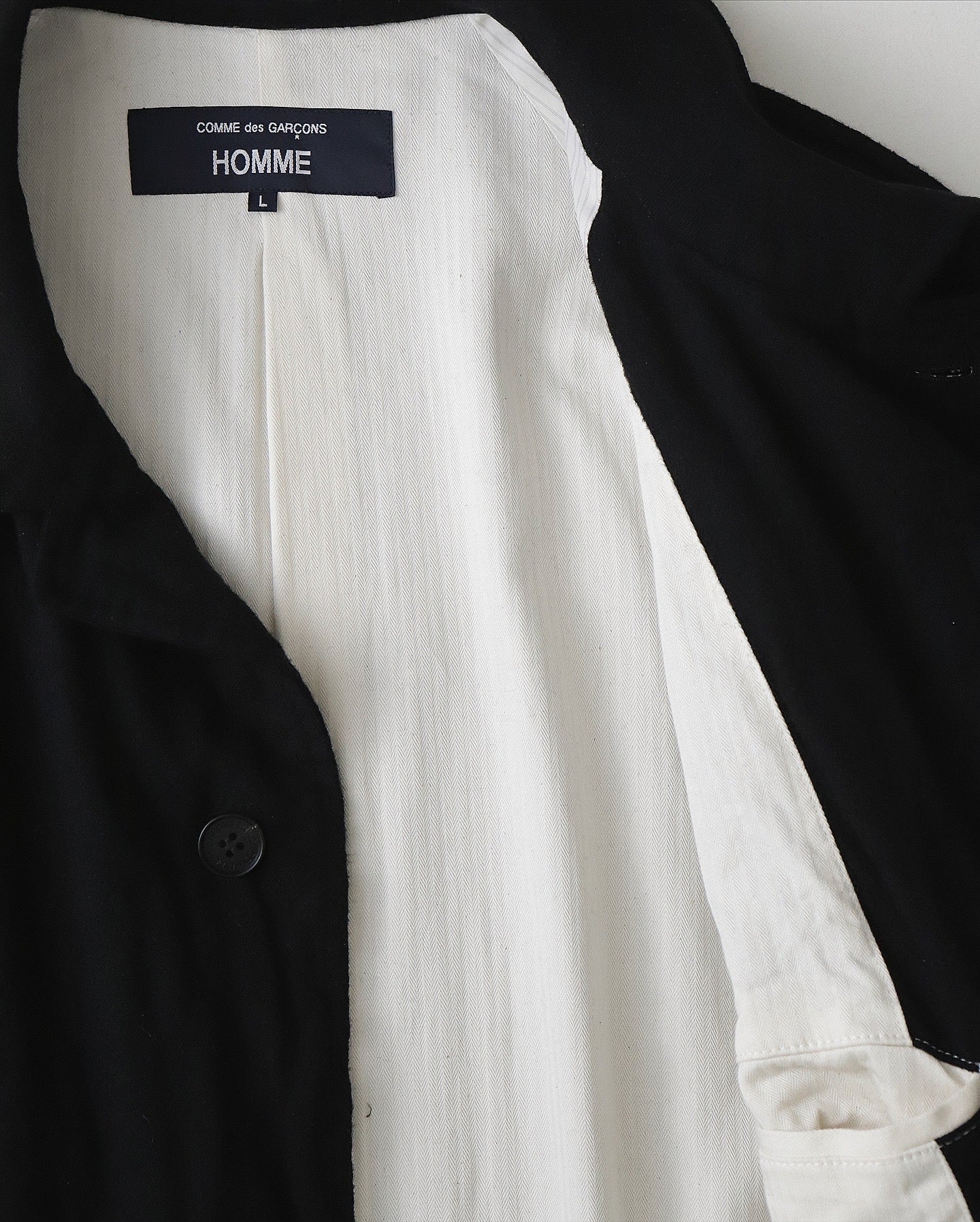 WOOL SERGE FULLING COAT