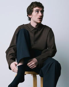 TWIST WOOL WASHER OVERSIZED SHIRT