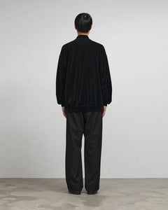 COMPACT VELOUR MOCK NECK