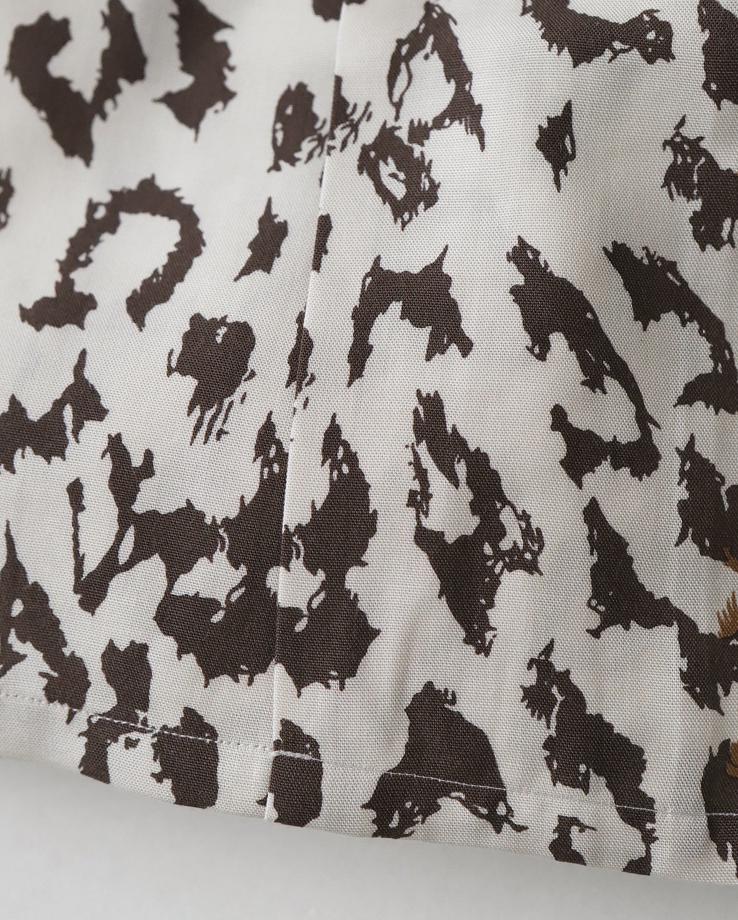 LEOPARD OPEN COLLAR SHIRT