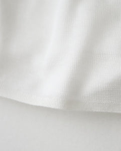 SILK BLENDED CIRCULAR RIB HENRYNECK SWEATER（WOMEN）