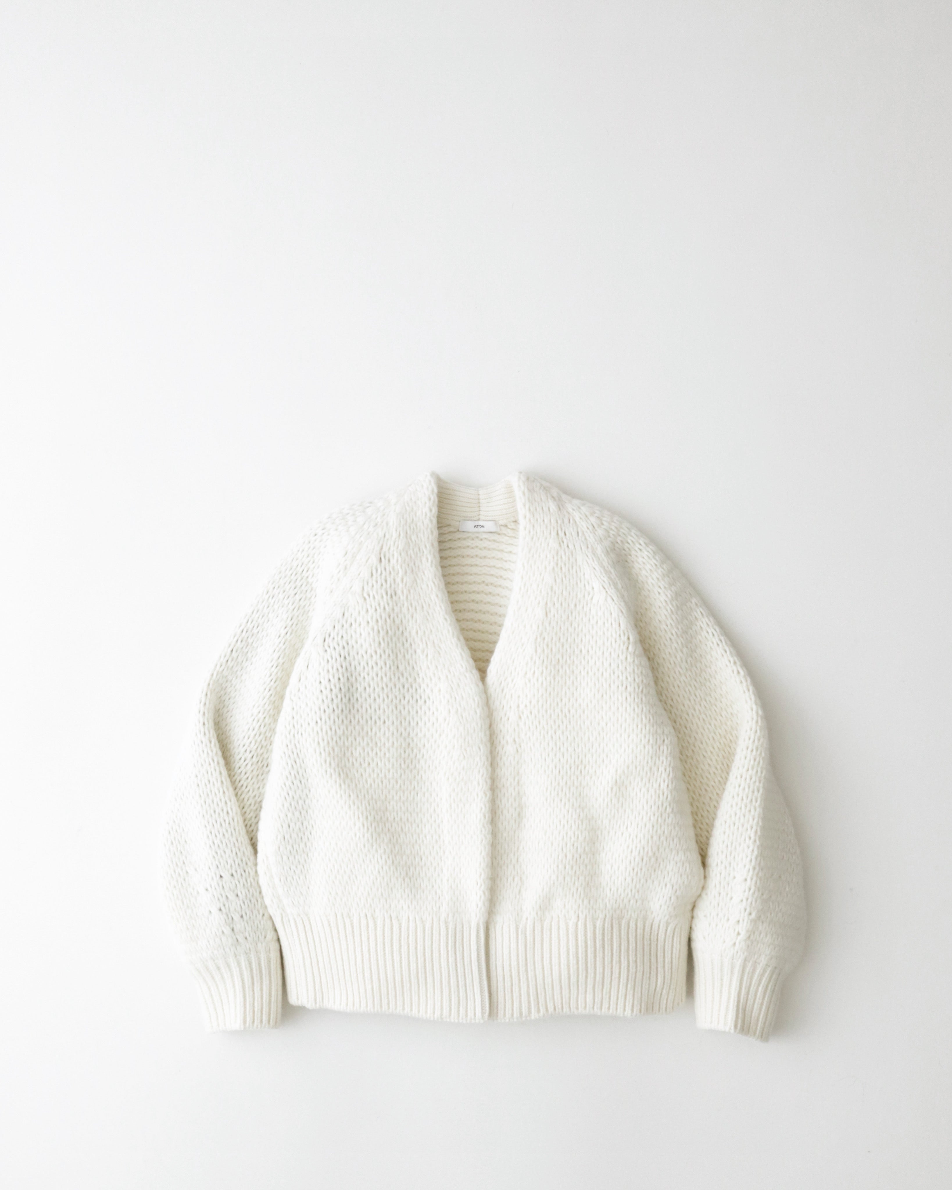 WOOL CASHMERE SILK CARDIGAN（WOMEN）