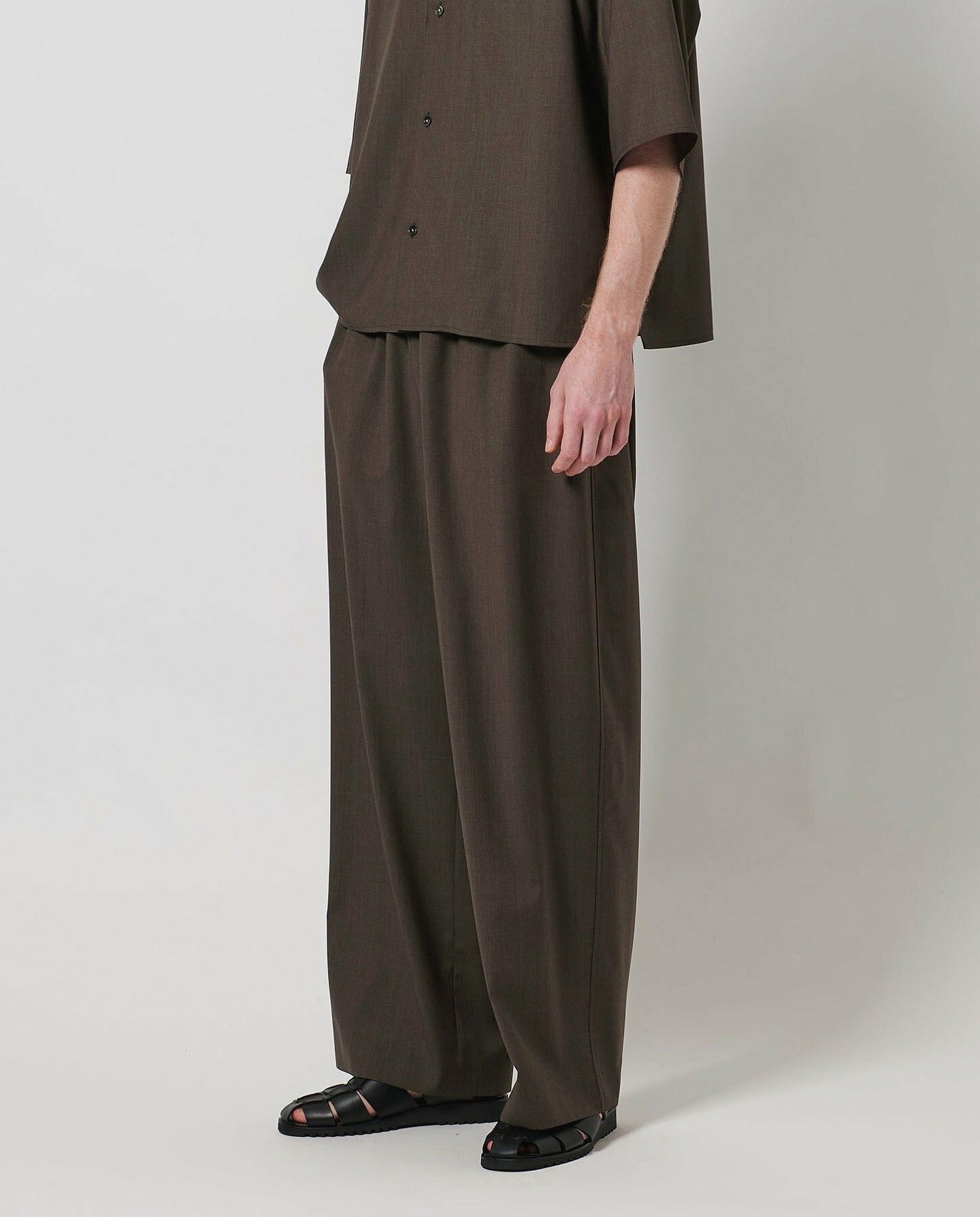 WOOL TROPICAL HAREM PANTS