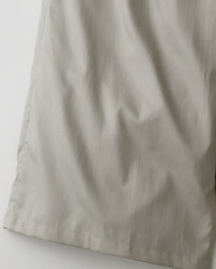SILICON POPLIN TWO TUCK EASY WIDE PANTS（WOMEN）