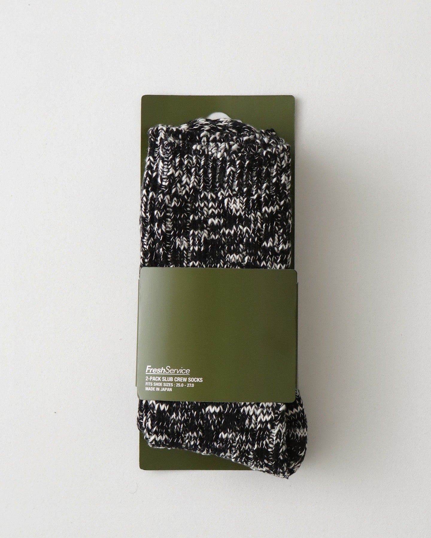 2-PACK SLUB CREW SOCKS