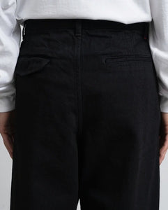 SELVAGE DENIM TWO TUCK PANTS