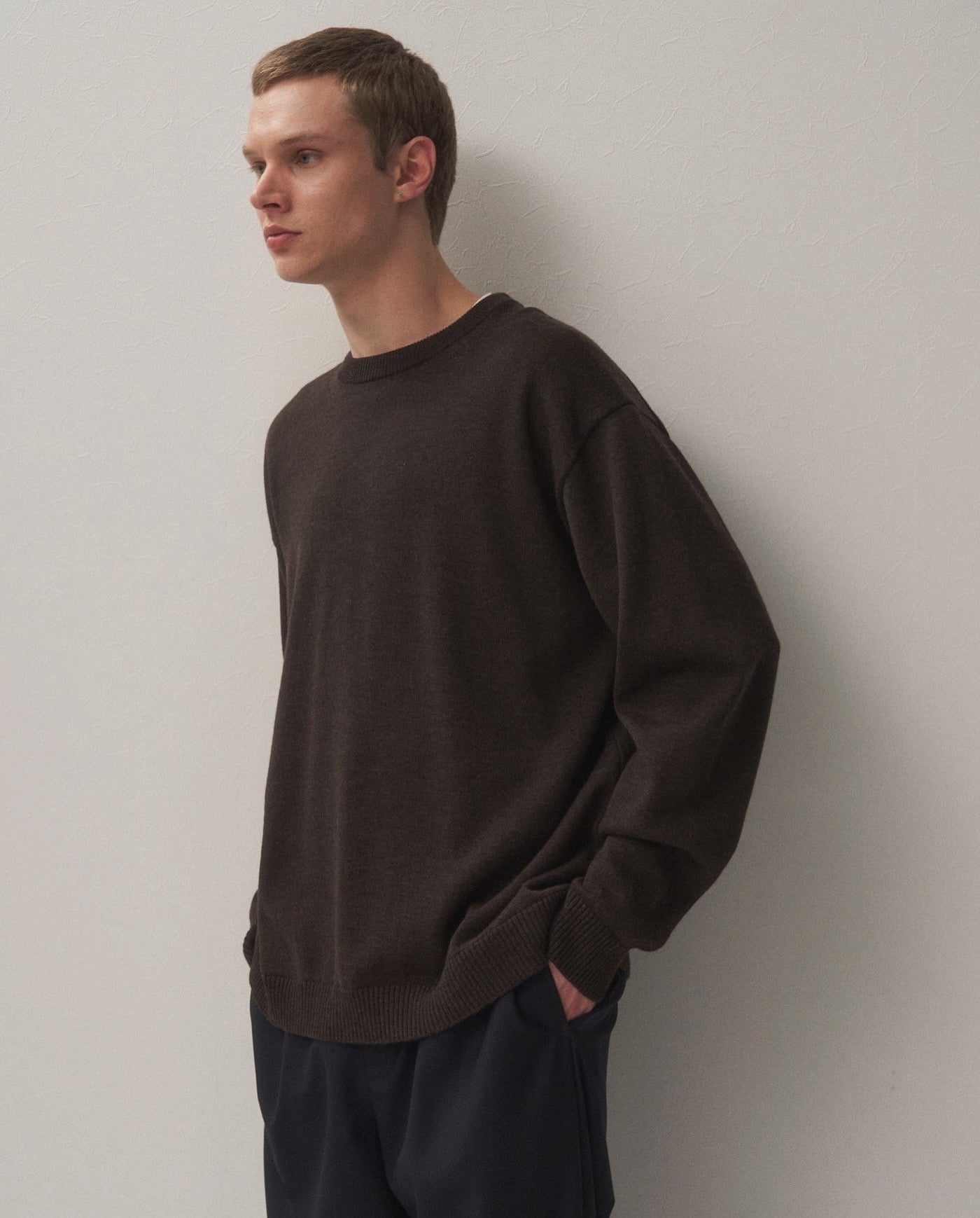 WOOL WASHI CREWNECK SWEATER