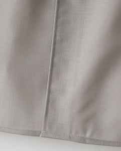 TECHNO WOOL TROPICAL OVERSIZED BAND COLLAR SHIRT