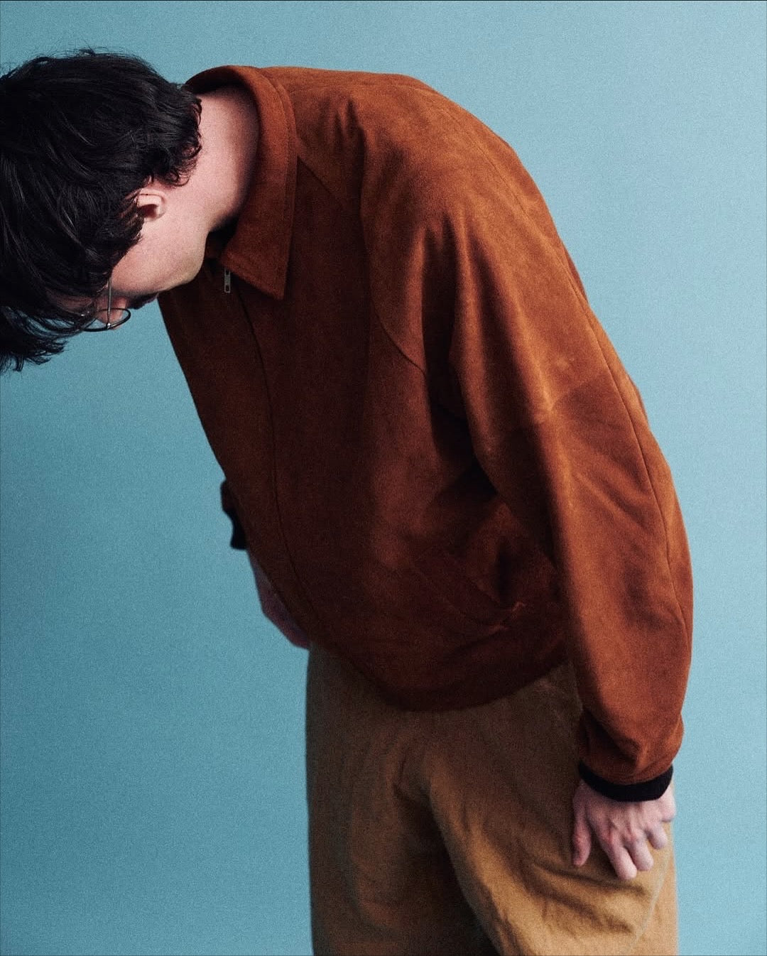 GOAT SUEDE ZIP UP BLOUSON