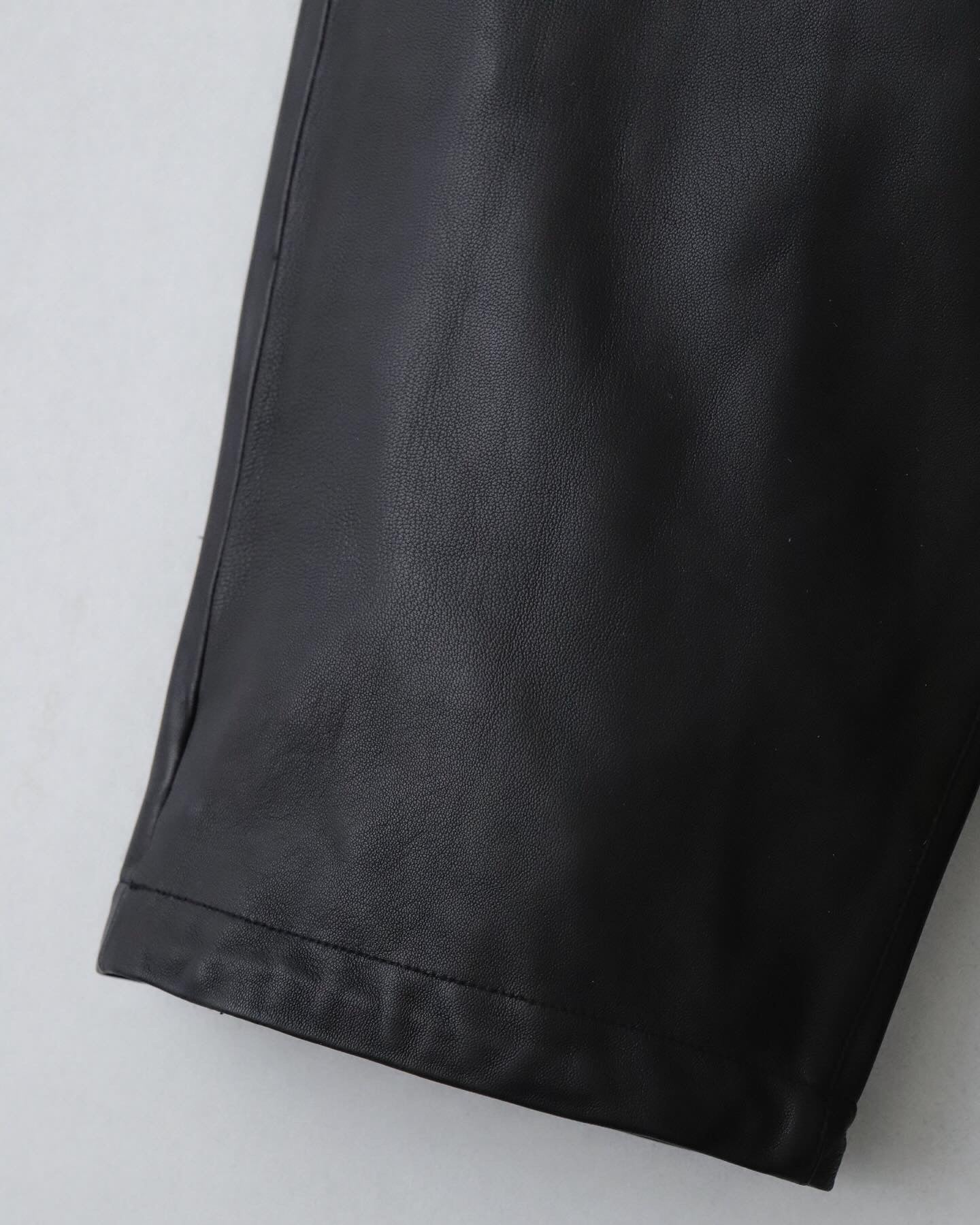 SHEEP LEATHER TRACK PANTS