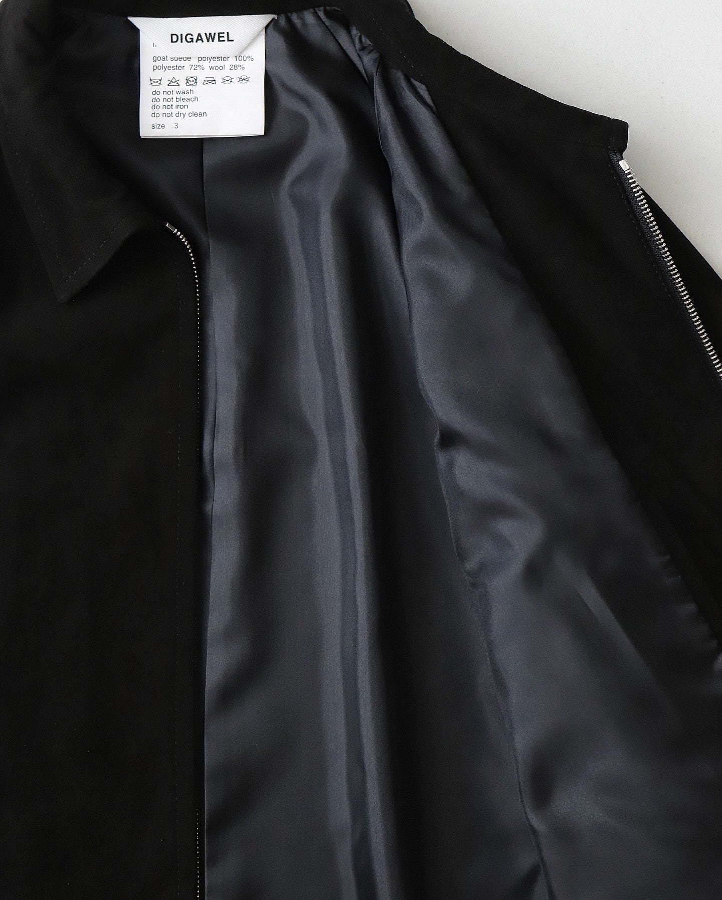 GOAT SUEDE ZIP UP BLOUSON