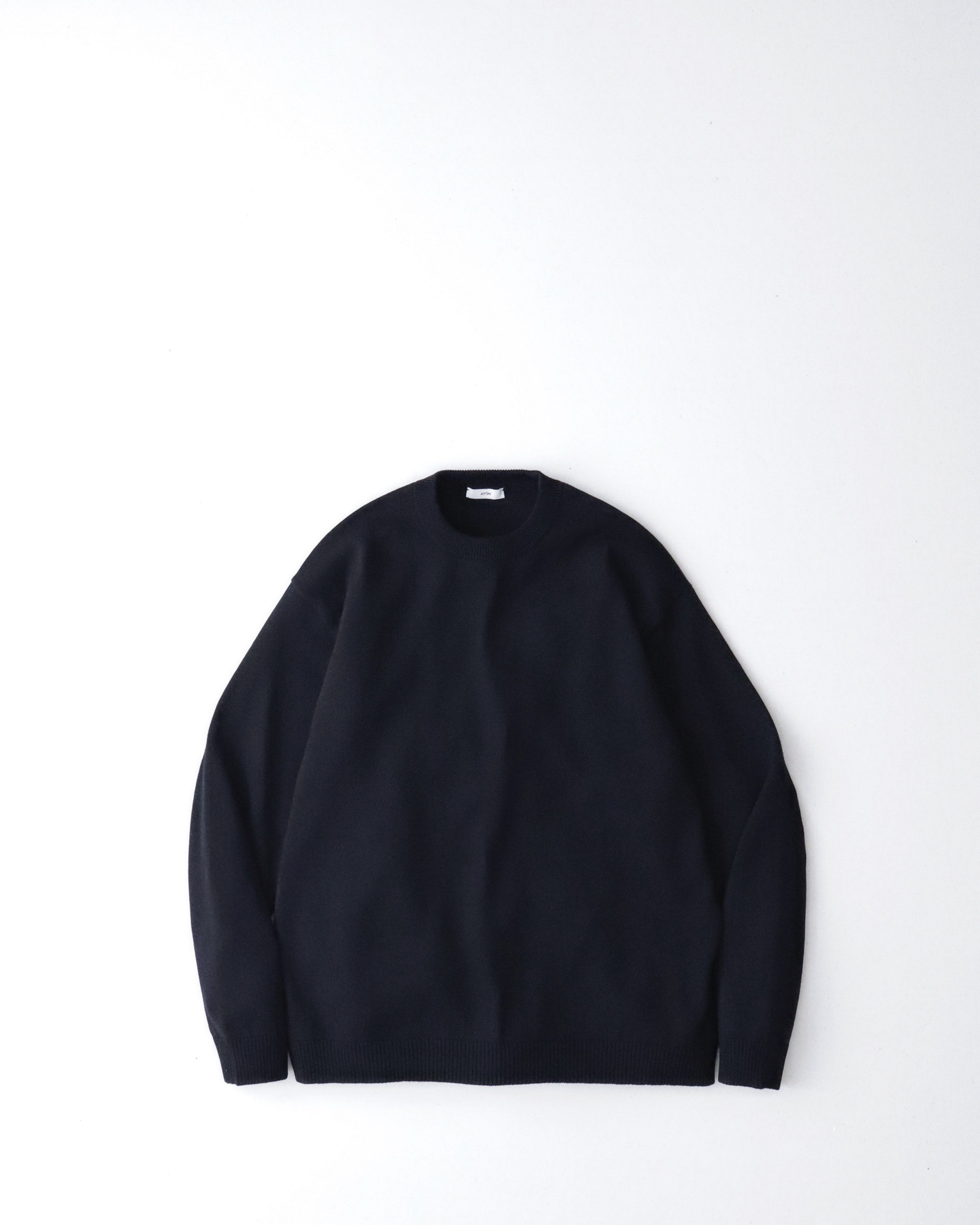 ATON Wool Washi Crew Neck Sweater - ニット/セーター