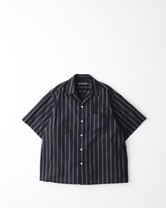 STRIPED OPEN COLLAR SHIRT