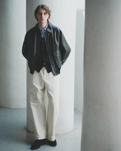 COTTON SATIN BAGGY PANTS