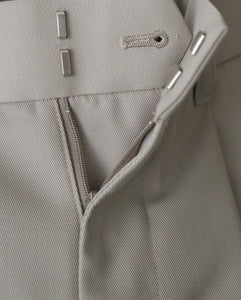 TECHNO WOOL NYLON TWO TUCK WIDE PANTS（WOMEN）