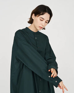 HIGH COUNT BROAD BAND OVERSIZED SHIRT DRESS（WOMEN）