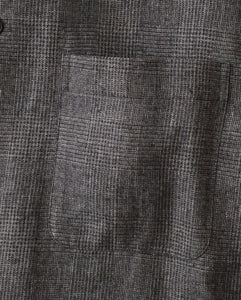 LINEN WOOL TWILL SHIRT JACKET