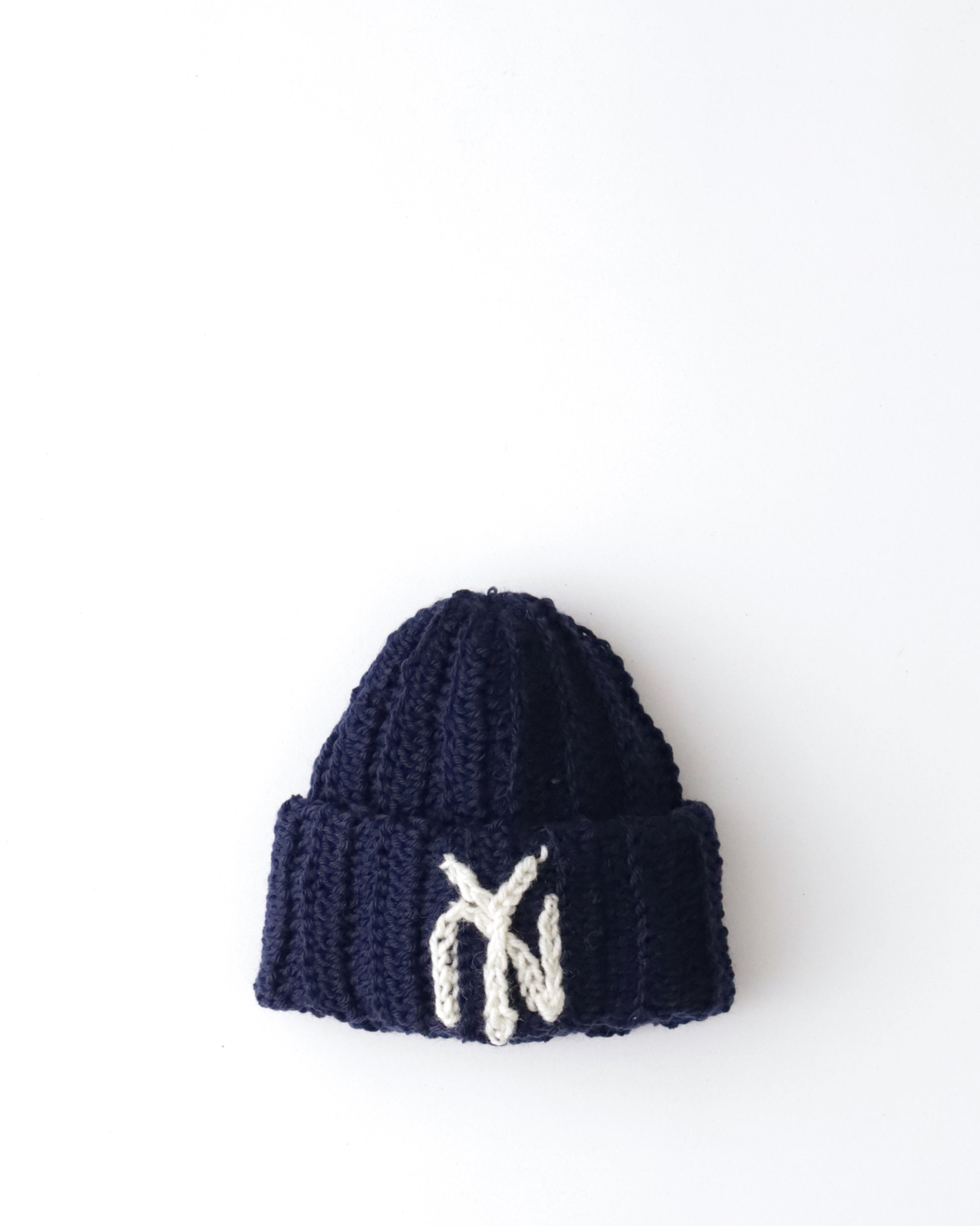 "YN"NAVY BEANIE