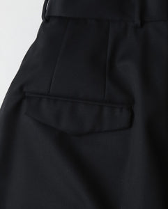 COMPACT WOOL 3TUCKED WIDE PANTS（WOMEN）