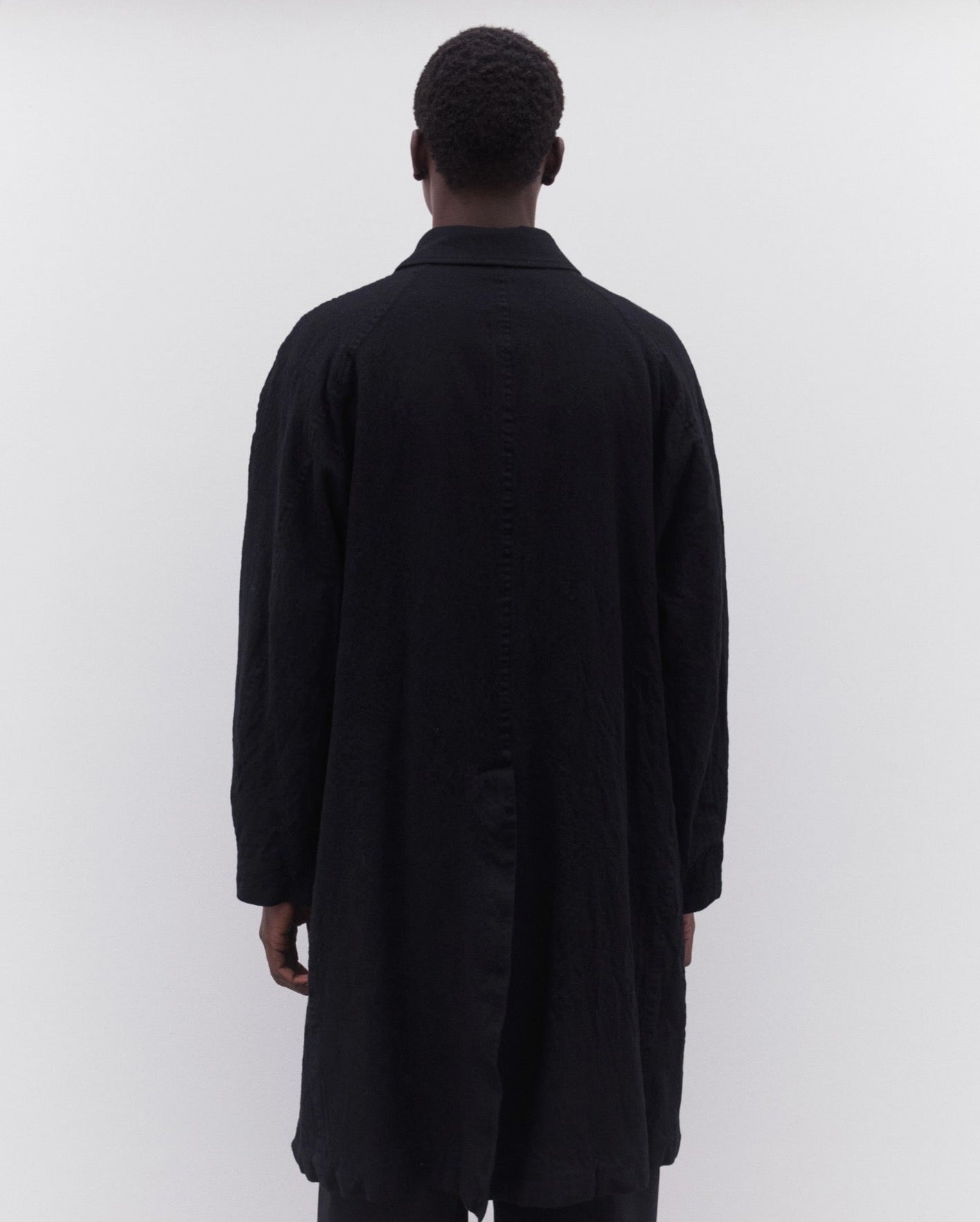 WOOL SERGE FULLING COAT