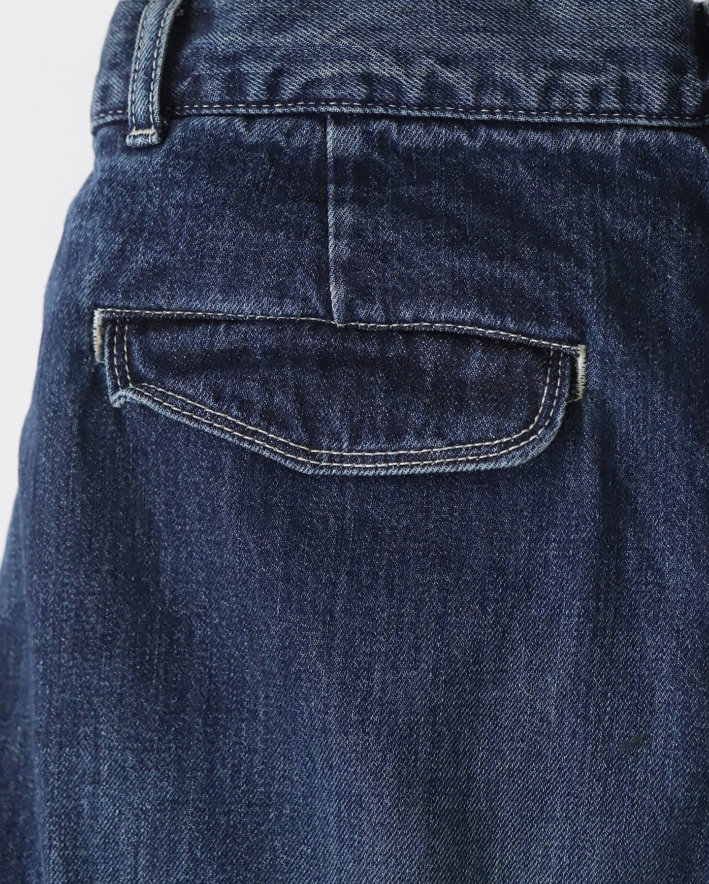 SELVAGE DENIM TWO TUCK PANTS