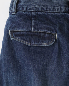 SELVAGE DENIM TWO TUCK PANTS