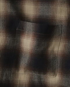 SUPER 120’S WOOL CHECK OPEN SHIRT
