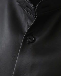 MINIMAL COLLERLESS SHIRTS｜SHEEP DRUM DYED