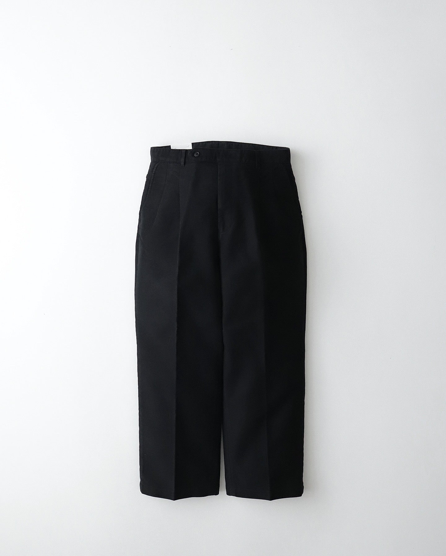 OUT TUCK WIDE TAPERED PANTS｜MOLESKIN