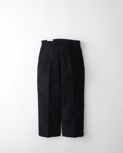 OUT TUCK WIDE TAPERED PANTS｜MOLESKIN