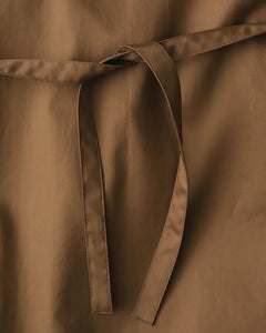 SILICON POPLIN 3/4 SLEEVE SMOCK DRESS（WOMEN）