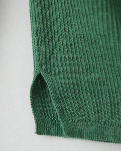 RAMIE WOOL RIB｜RIB MOCKNECK SWEATER（WOMEN）