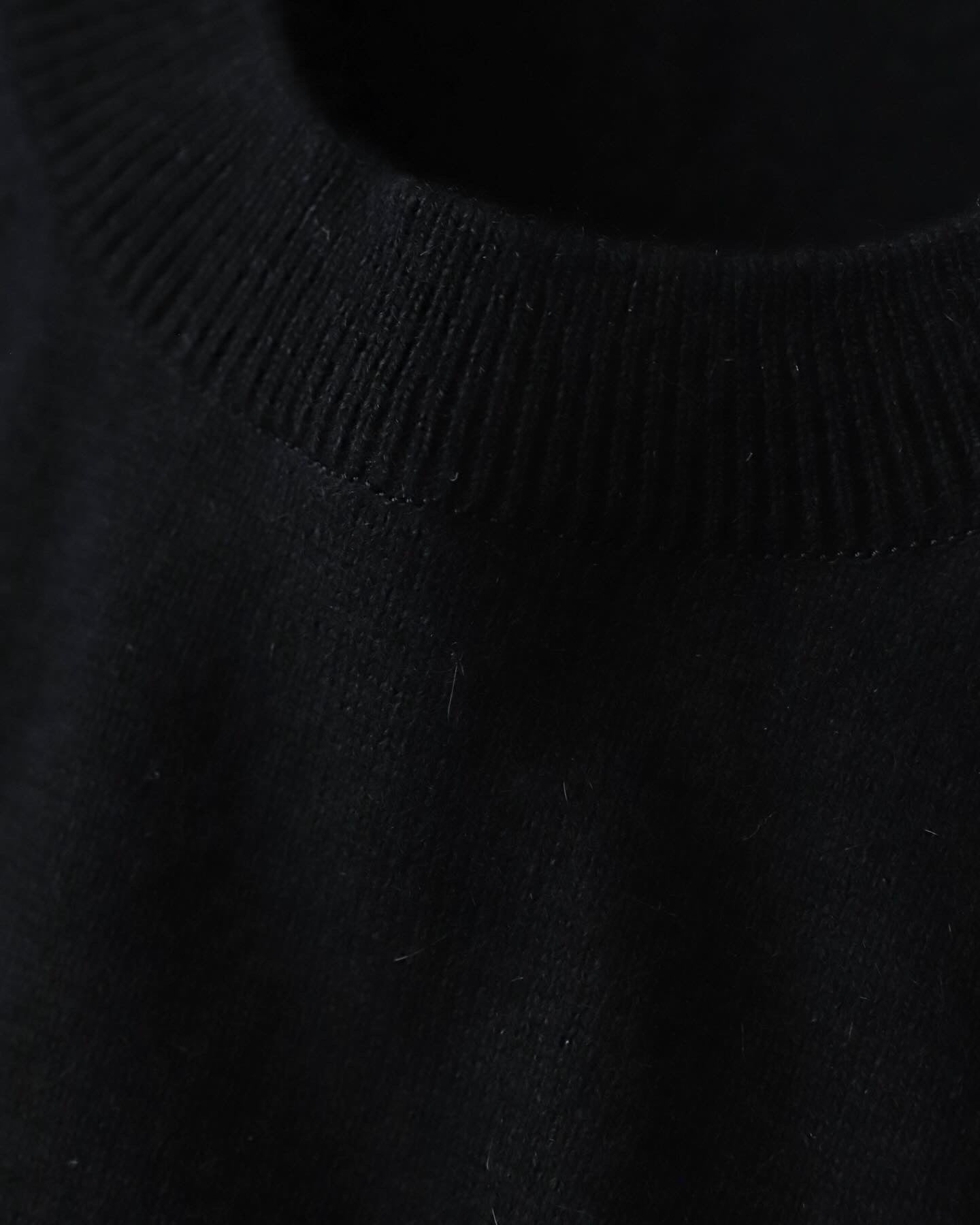 RAYON WOOL CREW NECK KNIT