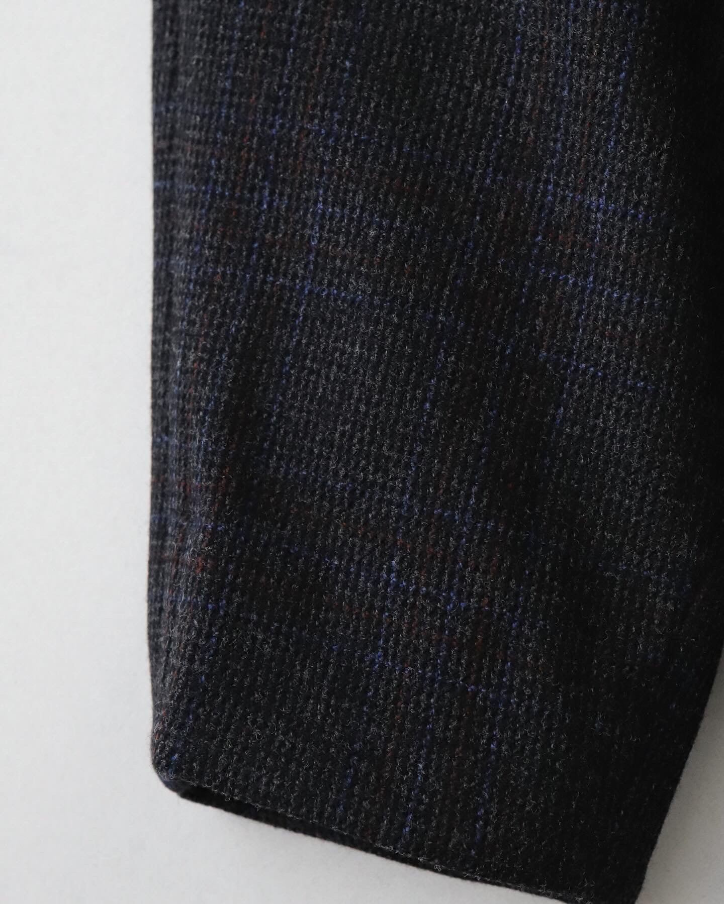 WOOL CHECK PANTS