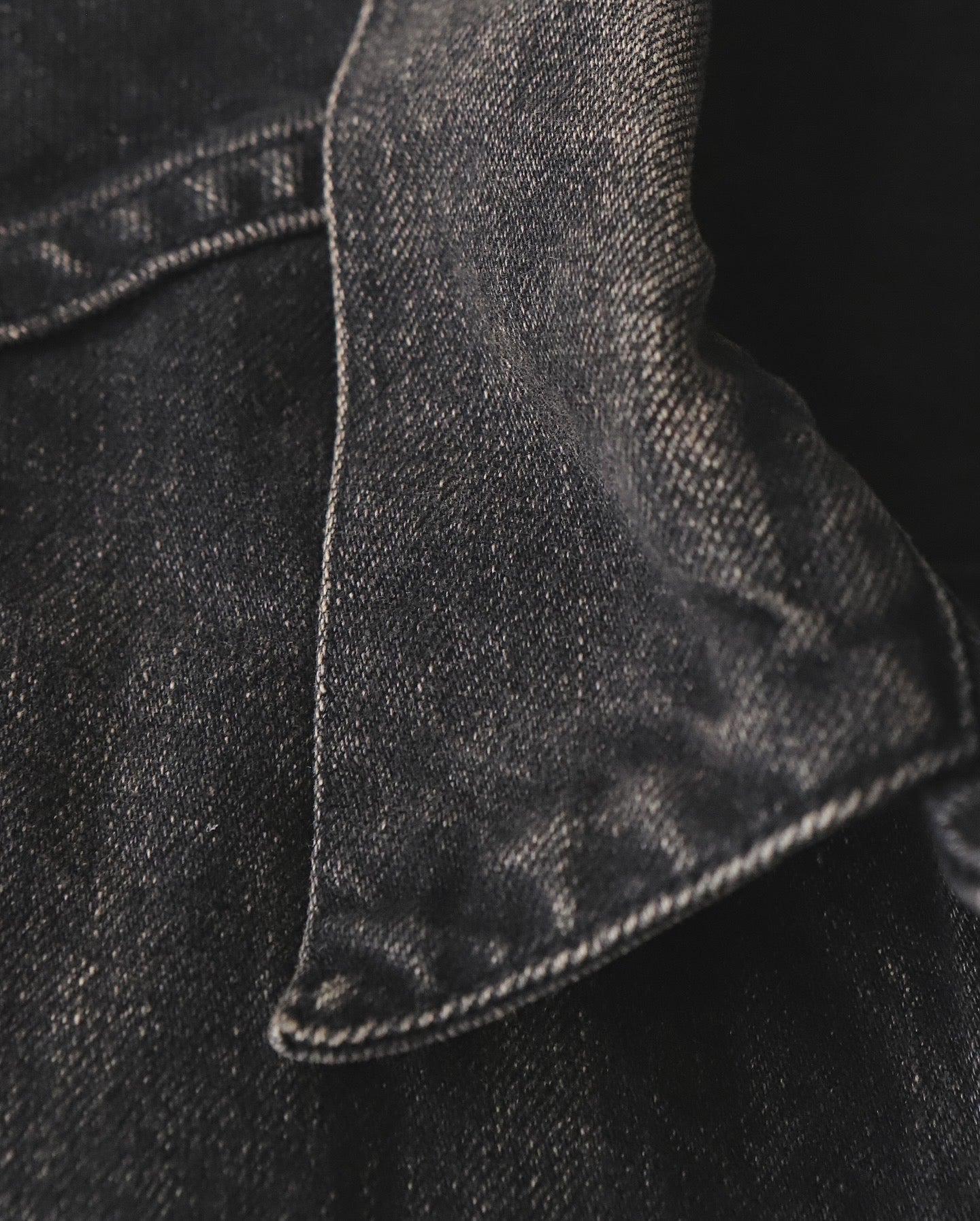 NEW MANUAL BLACK DENIM TRACKER JACKET