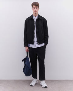 GARMENT DYE COLLARED BOMBER JACKET