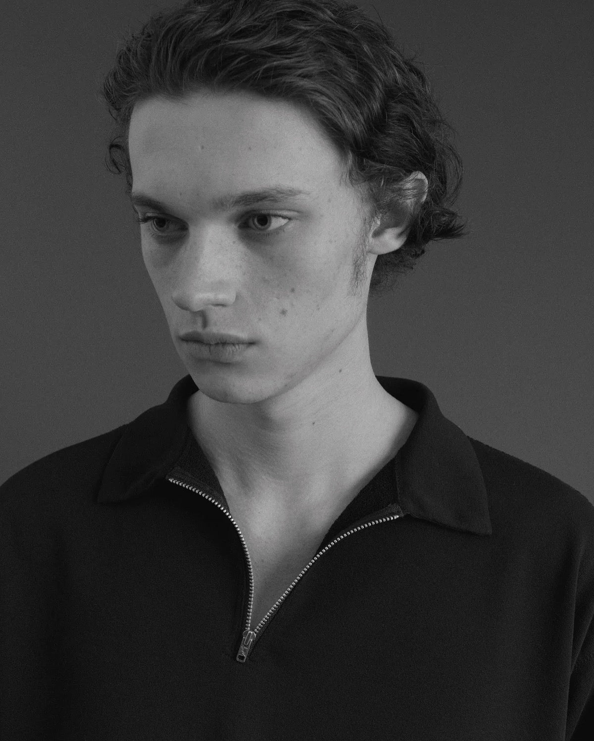 HALF ZIP LONG SLEEVE SHIRT
