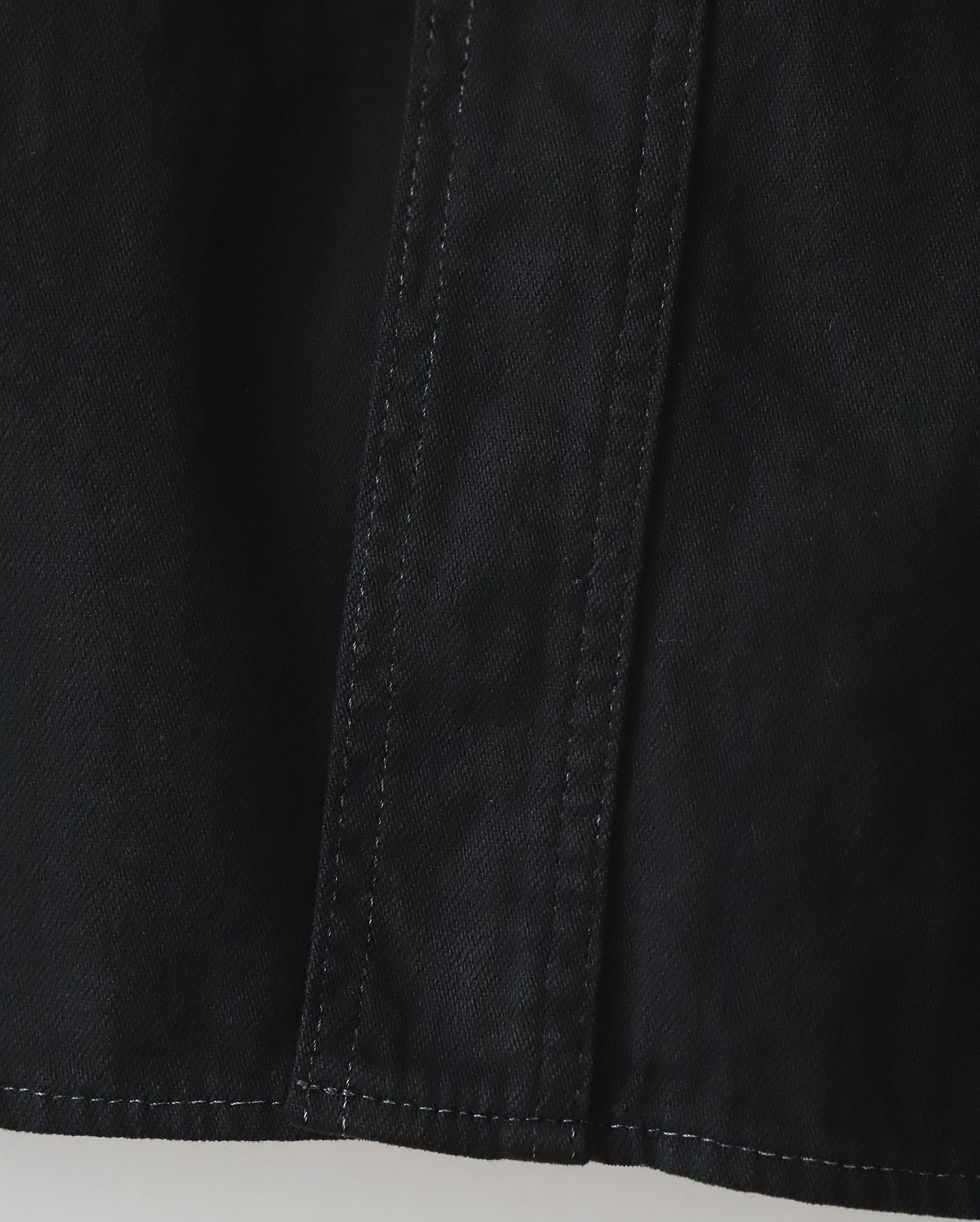 BLACK DYED DENIM SHIRT