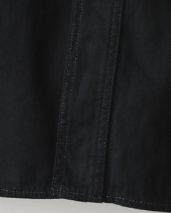BLACK DYED DENIM SHIRT